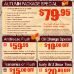 Autumn Service Specials